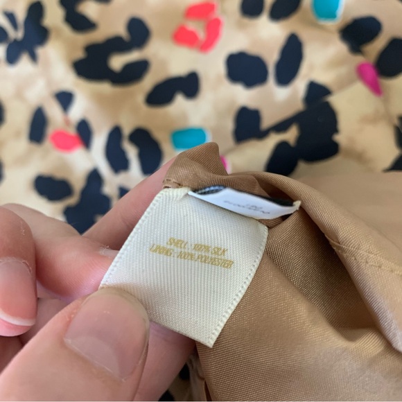 Kate Spade leopard print silk sleeveless blouse - Picture 8 of 9